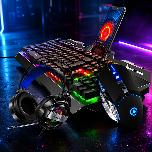 Gaming Keyboard and Mouse Set V2 Wired Mechanical Keyboard RGB Backlight Computer Game Keyboard Gaming Gamer Mouse Combos