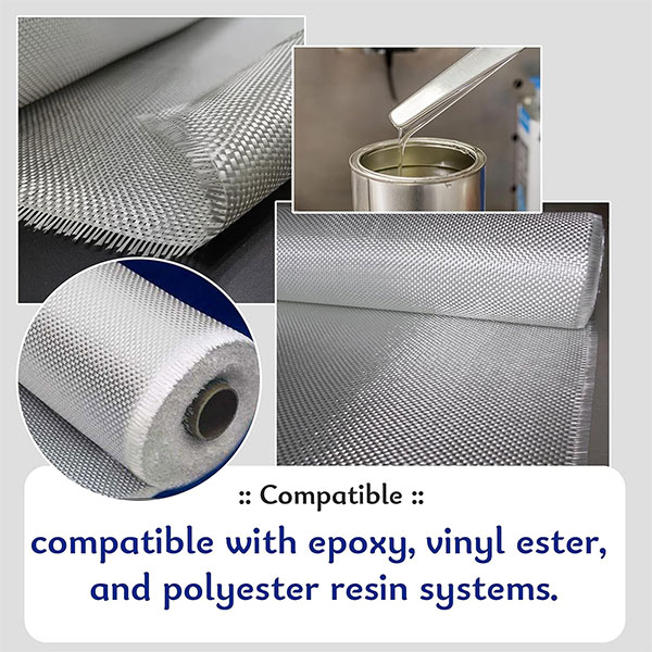 E Glass Plain Weave Reinforce 4oz 6oz 100G Glass Fibre Cloth Fiberglass for Boats Surfboards Fire Prevention - Image 2